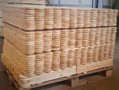 Produktbild von Zaunlatte 9x2x80 Sibirische Lärche 100Stück Form A