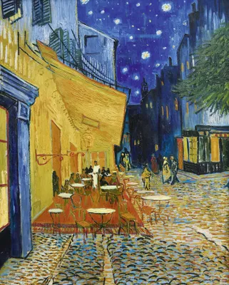 Produktbild von Caféterrasse am Abend Kunstdruck + Ü-Poster