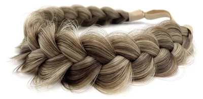 Produktbild von Haarband – Grobe Zöpfe – Grau-Braun