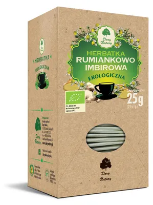HERBATKA RUMIANKOWO - IMBIROWA BIO (25 x 1 g) 25 g - DARY NATURY