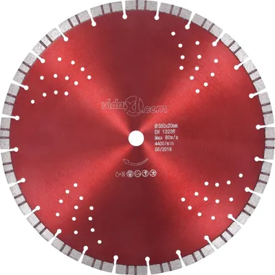 Produktbild von Diamant-Trennscheibe mit Turbo und Löchern Stahl 350 mm