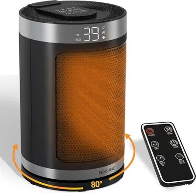 Immagine prodotto di Riscaldatore in Vetroceramica da 1500 W con spegnimento automatico, nero
