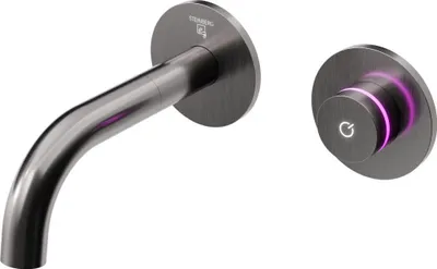Immagine prodotto di Steinberg Série 390 robinetterie de lavabo, iflow, entièrement électronique, encastré, portée 169mm, 3901810BGM, 3901810BGM