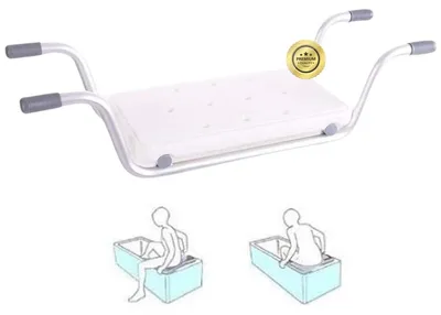 Immagine prodotto di Sedile da vasca per adulti - Antiscivolo - Panca da bagno per anziani - Trasportabile