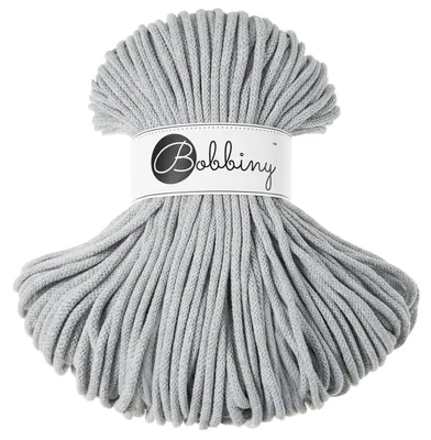 Produktbild von Bobbiny Premium 5 mm 100 m Light Grey Šňůra