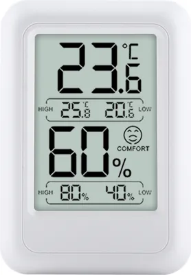 Produktbild von INF TS-FT0400: Innenraum-Thermometer und Hygrometer mit Komfortanzeige