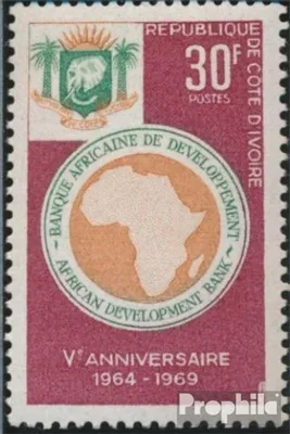 Produktbild von Briefmarken Elfenbeinküste 1969 Mi 347 (kompl.Ausg.) postfrisch Afrikanische Entwicklungsbank
