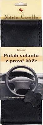 Obrázek produktu pro Kožený potah volantu (velikost A, černý)