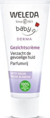 Image de Crème pour le visage à la mauve blanche Weleda 50ml