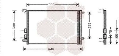 Produktbild von VAN WEZEL 01005082 Kondensator Klimaanlage Klimakondensator für ALFA ROMEO 147 (937) +Trockner