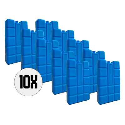 Produktbild von DULA Kühlakkus für Kühlbox - blau - 10 Stück - 400 g - 16 x 9 x 3,2 cm