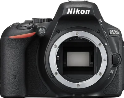 Produktbild von Nikon D5500, 24,2 MP, 6000 x 4000 Pixel, CMOS, Full HD, Touchscreen, Schwarz