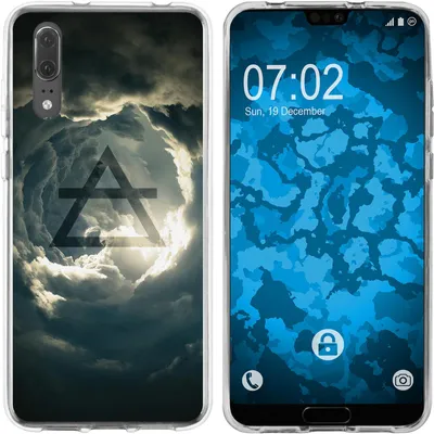 Produktbild von PhoneNatic Case kompatibel mit Huawei P20 Silikon-Hülle Element Luft M1