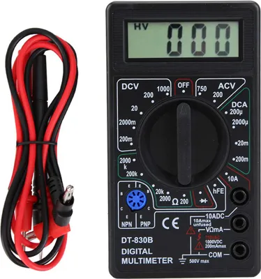 Produktbild von Digital Multimeter LCD Digitaler Spannungsmessgeräte Strommessgerät AC DC Ohm Universal Voltmeter Amperemeter Universalmessger Digitalmultimeter