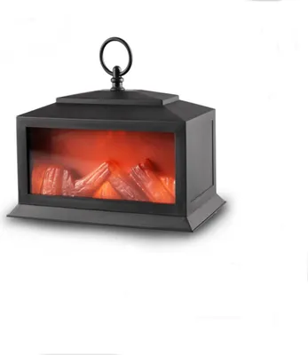Produktbild von LED Kamin Laterne Deko Tisch Fenster Wohnzimmer Flammenflackern Retro JMFH0