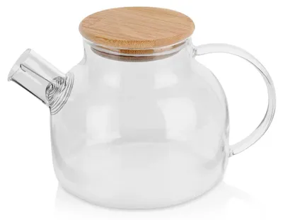 Obrázok produktu pre Sklenená kanvica na kávu a čaj – kanvica s sitkom – 1 l – sklo