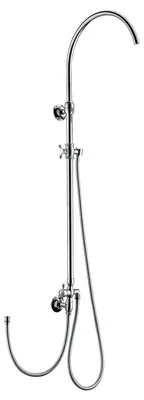 Produktbild von PaulGurkes Dusche Nostalgie Chrom Regendusche Set Aufputz