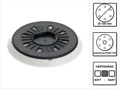 Productafbeelding van Festool schuurschijf ST-STF D150/MJ2-FX-W-HT 150 mm FastFix zachte hardheid ( 202461 ) - nieuwe versie van ( 496147 )