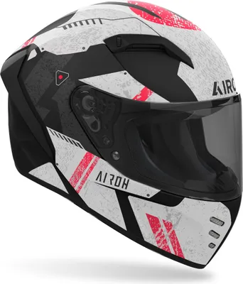 Produktbild von Airoh Connor Omega Helm, schwarz matt/grau/rot, S  (55/56)