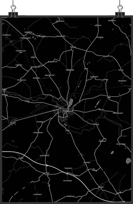 Produktbild von Mr. & Mrs. Panda Bild Parchim DIN A2 - Geschenk, Plakat, drucke, Posterdruck, Stadt Dorf Karte Landkarte Map Stadtplan, wanddeko, Wandbild