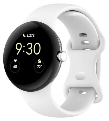 Produktbild von Smartwatch Armband Silikon Google Pixel Watch 4 / 3 45mm Butterfly-Schnalle Band