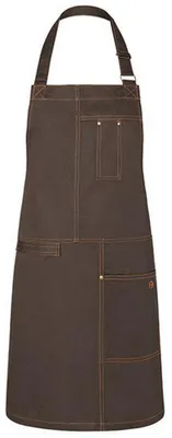 Obrázek produktu pro Karlowsky – „Urban Casual Style“ zástěra s laclem pro muže/ženy Unisex LT5358 (jednotná velikost) (čokoládová)