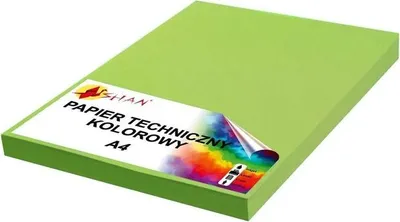 Zdjęcie produktu dla Papier techniczny A4 280g zielony trawiasty 50 arkuszy