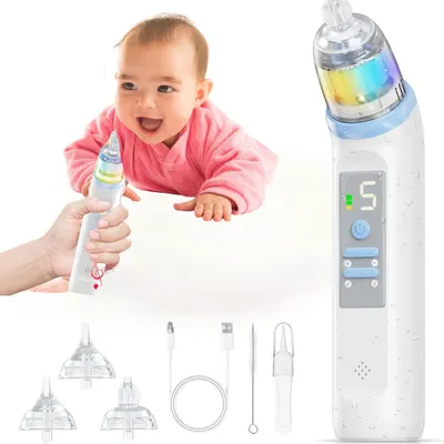Produktbild von Nasensauger für Babys Elektrischer Nasal Aspirator mit 5 Saugstufen Nasensekret-Absauger für sanfte Nasenreinigung unterwegs und zu Hause