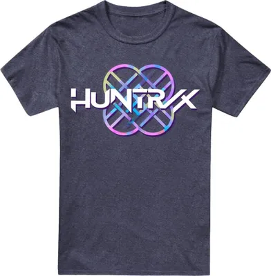 Produktbild von K-Pop Demon Hunters - "Huntr/X" T-Shirt für Herren/Damen Uni, Logo, meliert TV20308 (3XL) (Marine)