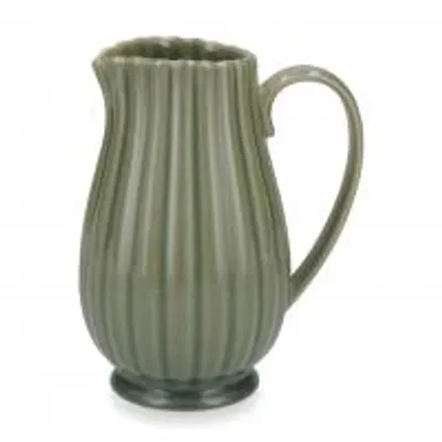 Produktbild von H&H Brocca Lotus, Keramik, Grün, Fassungsvermögen 1,08 Liter