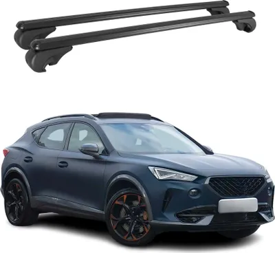 Image de Barres de toit Transversales pour Cupra Formentor 2020-2025 Aluminium Noir