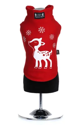 Hunde-Sweatshirt mit Vinyl-Applikation, XXS, Rot