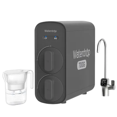 Produktbild von Waterdrop G5P700 Umkehrosmoseanlage, 700 GPD, mit einer zusätzlichen WD-PT-05W-L Wasserfilterkanne