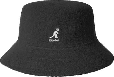 Kangol Bermuda Bucket Frottee in schwarz