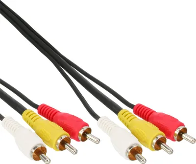 Obrázok produktu pre InLine® 89601 RCA kábel, audio/video 3x RCA, samec/samec, 1,5 m