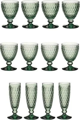 Produktbild von Villeroy & Boch Boston Coloured Weißwein- & Sektgläser Set 12er Set grün