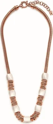 Imagen del producto de Collar para mujer Folli Follie 3N14T050RW, acero rosa, 45 cm
