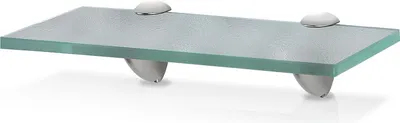 Obrázek produktu pro TolleTour Skleněná police 30x10x0,8 cm s držákem Skleněná police Nástěnná police Koupelnová police Police Police Závěsná police Matné sklo