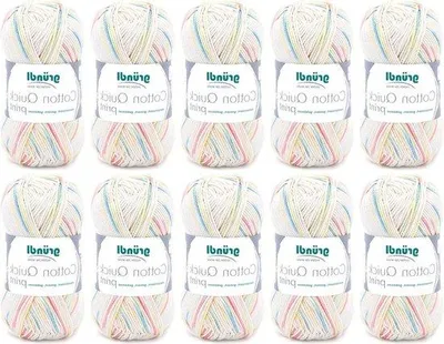 Produktbild von Famanu Strick- und Häkelgarn aus 100% Baumwolle - Baby-Multicolor