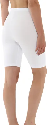 Produktbild von OCERA Damen Kurze Leggings (Radler) aus atmungsaktiver Baumwolle mit hoher Taille, Standard 100 , Weiß - S