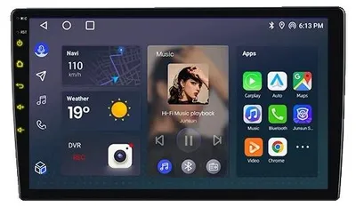 Immagine prodotto di CarPlay, supporto multimediale, controllo del volante, compatibile con Renault Duster dal 2015 al 2020, modello PX2 (2GB di RAM, 32GB di memoria)