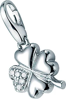 Produktbild von Charm Giorgio Martello Milano Kleeblatt mit Zirkonia, Silber 925 Silber Onesize