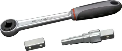 Produktbild von Projahn Umsteckknarren Set 3-tlg.. 1/2 Umsteckknarre + Stufenschlüssel + Vierkant