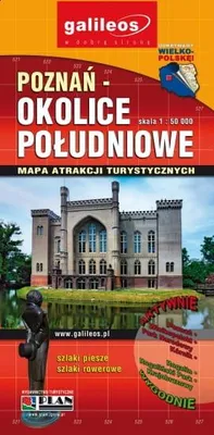 Immagine prodotto di Poznań - zona sud. Mappa turistica. Galilleos