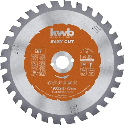 Produktbild von kwb ‎586733, Aluminium, 19 cm, 2 cm, 1,8 mm, 7000 RPM, 2,8 mm