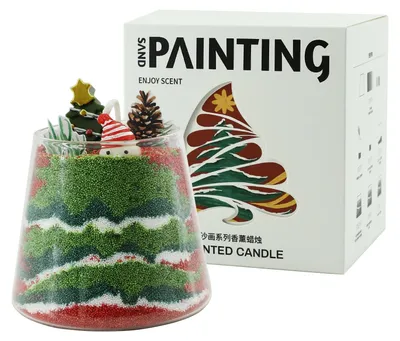 Productafbeelding van Set van 14 Geurkaarsen in Kerstboomvorm voor Decoratie