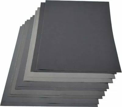 Produktbild von Schleifpapier, 230 x 280 mm, 2 Schleifpapiere jeder Körnung, gemischte Körnungen 800/1000/1200/1500/2000, Trocken-/Nassschleifpapier, wasserfestes Papier, 10er-Packung