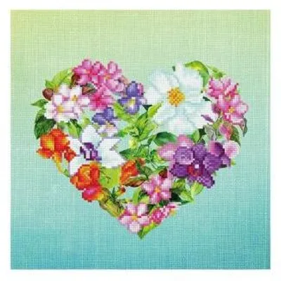 Produktbild von Diamond Dotz Flower Heart, Junge/Mädchen, Erwachsener, Mehrfarbig, 370,8 mm, 370,8 mm, Nicht für Kinder unter 36 Monaten geeignet, Kleine Teile. Erstickungsgefahr