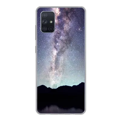Produktbild von MuchoWow® Handyhülle Schutzhülle Hülle für Samsung Galaxy A71 Universum - Galaxie - Sternenhimmel - Jungen - Mädchen - Kinder Silikon Softcase Handy Hülle - Kartenbesitzer