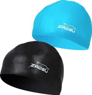 Produktbild von ZAOSU Long Hair Swim Cap - Schwimmkappe für lange Haare, Farbe:blau